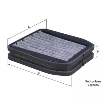 Filtre, air de l'habitacle KNECHT LKK 165/S