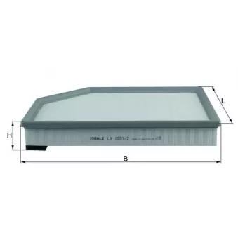 Filtre à air KNECHT LX 1591/2
