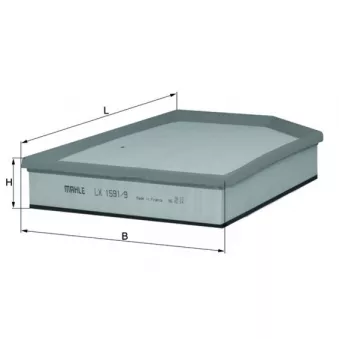 Filtre à air KNECHT LX 1591/9