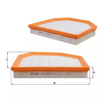 Filtre à air KNECHT LX 2075