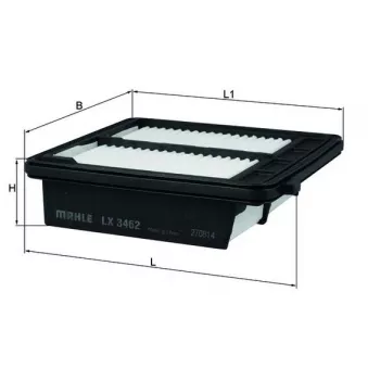 Filtre à air KNECHT LX 3462