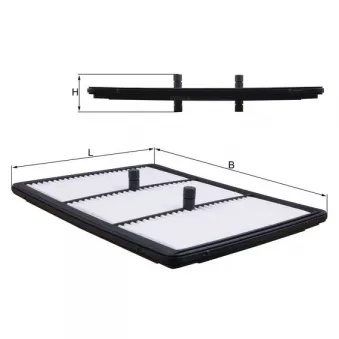 Filtre à air KNECHT LX 5824