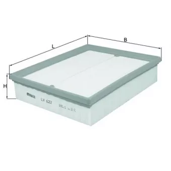 Filtre à air KNECHT LX 622