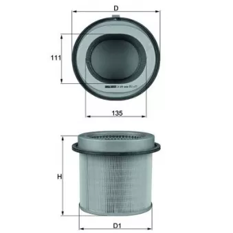 Filtre à air KNECHT LX 670