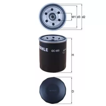 Filtre à huile KNECHT OC 495