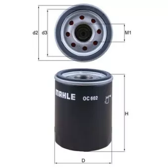 Filtre à huile KNECHT OC 602