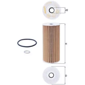 Filtre à huile KNECHT OX 1048D