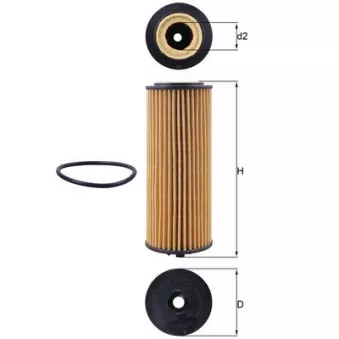 Filtre à huile KNECHT OX 1162D