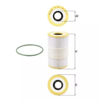 Filtre à huile KNECHT OX 1185D