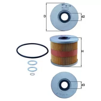 Filtre à huile KNECHT OX 122D