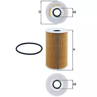 Filtre à huile KNECHT OX 128/1D