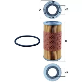 Filtre à huile KNECHT OX 12D