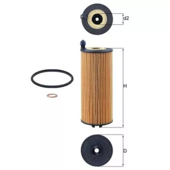 Filtre à huile KNECHT OX 1302D