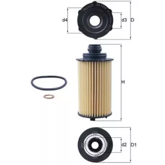 Filtre à huile KNECHT OX 1310D