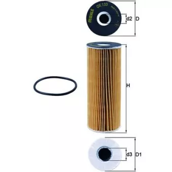 Filtre à huile KNECHT OX 133D