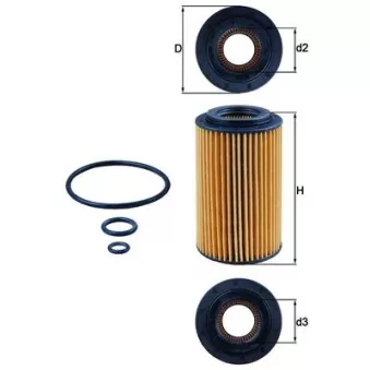 Filtre à huile KNECHT OX 153/7D1