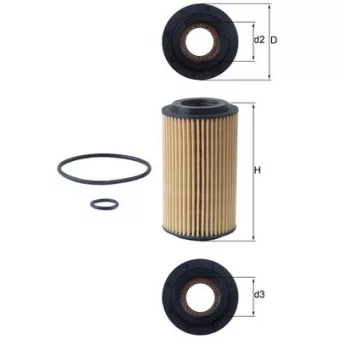 Filtre à huile KNECHT OX 153D4