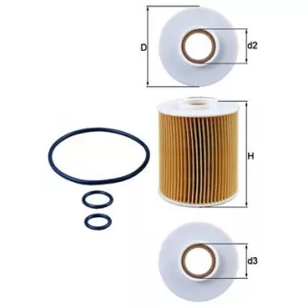 Filtre à huile KNECHT OX 163/4D