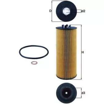 Filtre à huile KNECHT OX 164D