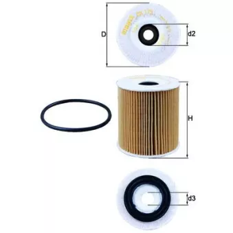 Filtre à huile KNECHT OX 175D