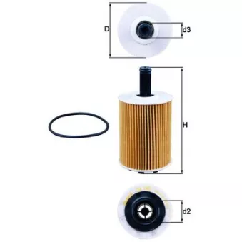 Filtre à huile KNECHT OX 188D