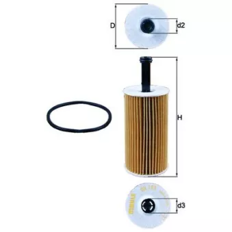 Filtre à huile KNECHT OX 193D