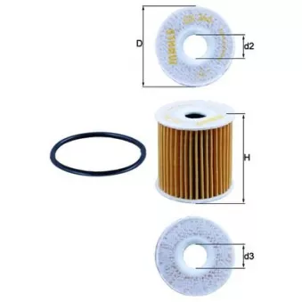 Filtre à huile KNECHT OX 346D