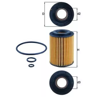 Filtre à huile KNECHT OX 347D