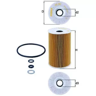Filtre à huile KNECHT OX 351D