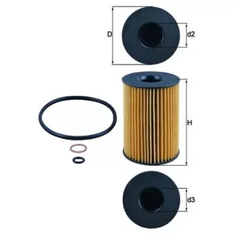 Filtre à huile KNECHT OX 353/7D