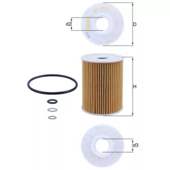 Filtre à huile KNECHT OX 355/3D