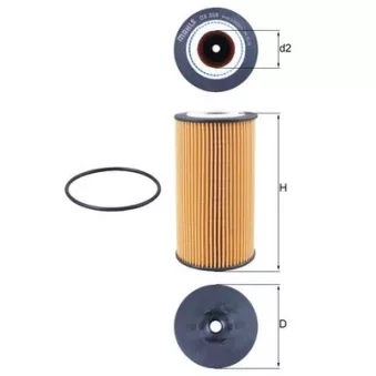Filtre à huile KNECHT OX 358D