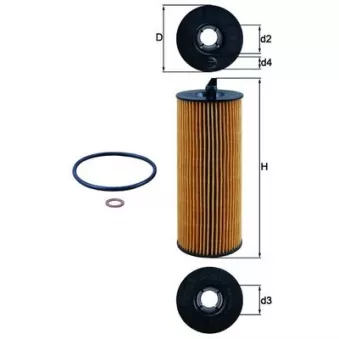 Filtre à huile KNECHT OX 361/4D