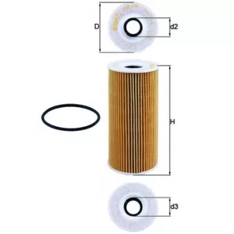 Filtre à huile KNECHT OX 366D