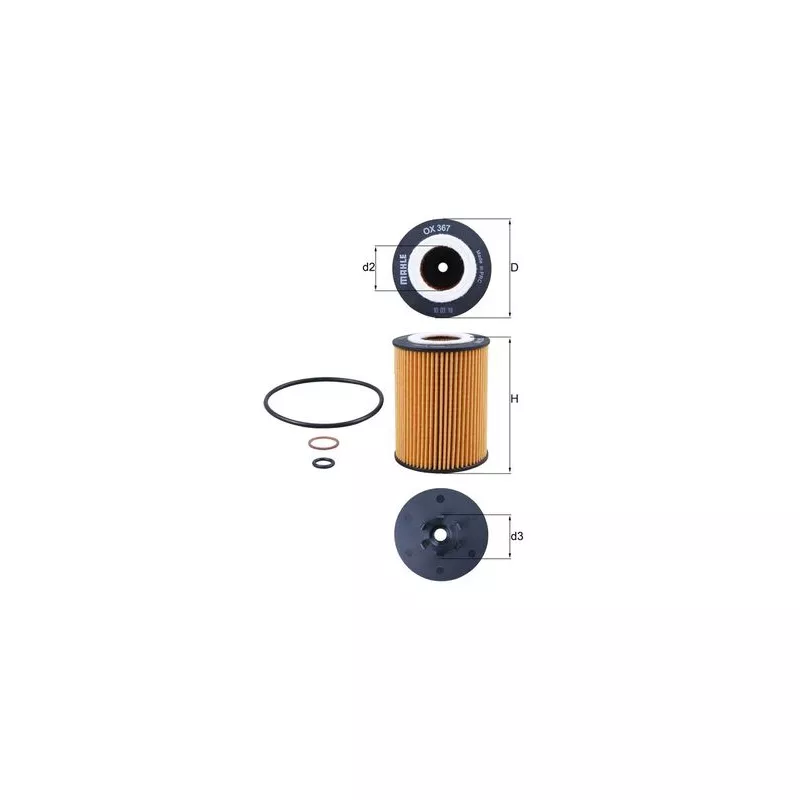 Filtre à huile KNECHT OX 367D