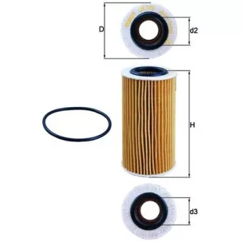 Filtre à huile KNECHT OX 370D