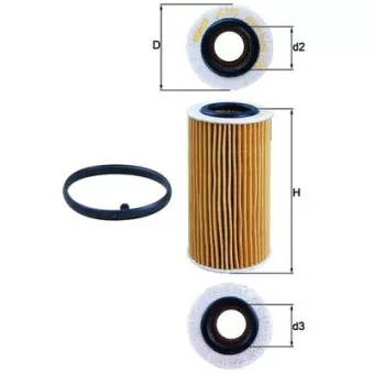 Filtre à huile KNECHT OX 370D1