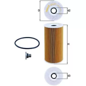 Filtre à huile KNECHT OX 377D