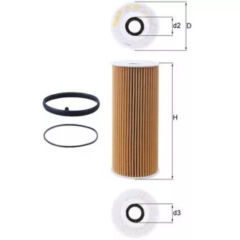 Filtre à huile KNECHT OX 381D