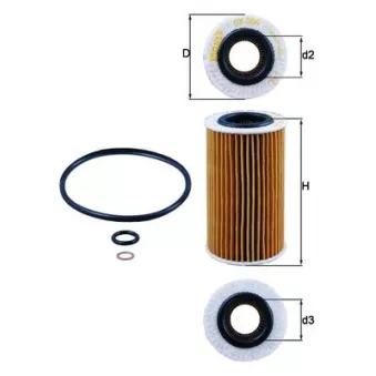 Filtre à huile KNECHT OX 384D