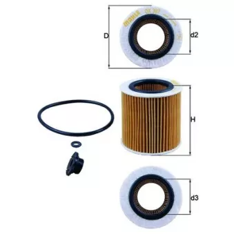 Filtre à huile KNECHT OX 387D1