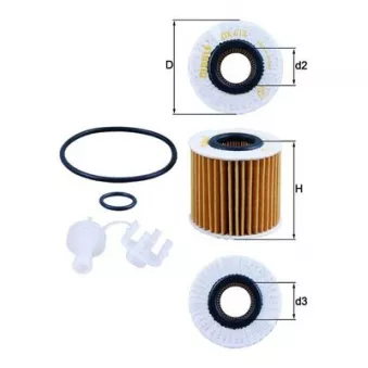 Filtre à huile KNECHT OX 414D1