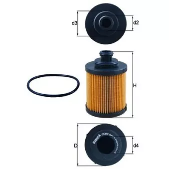 Filtre à huile KNECHT OX 418D