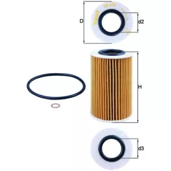 Filtre à huile KNECHT OX 436D