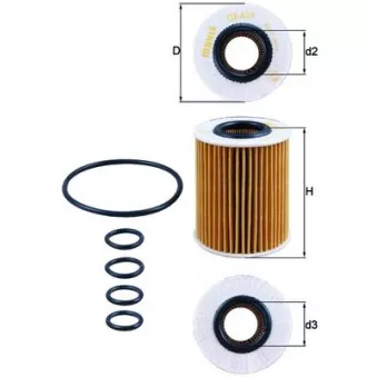 Filtre à huile KNECHT OX 437D