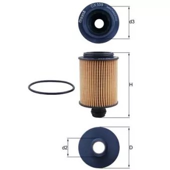 Filtre à huile KNECHT OX 559D