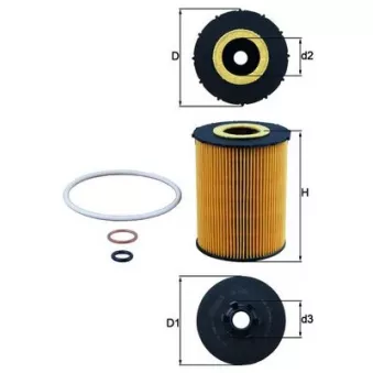 Filtre à huile KNECHT OX 636D
