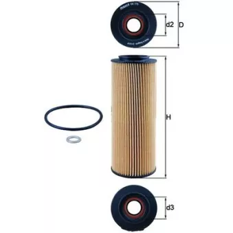 Filtre à huile KNECHT OX 775D