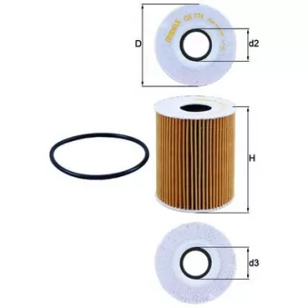 Filtre à huile KNECHT OX 776D