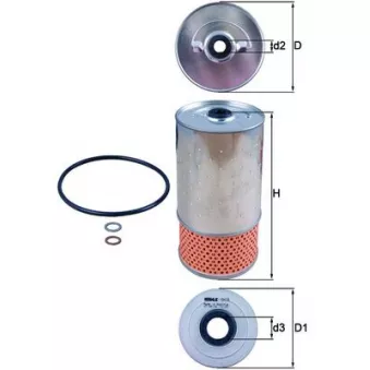 Filtre à huile KNECHT OX 78D